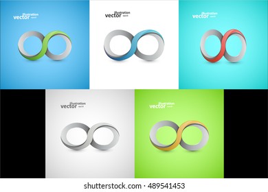 Infinity sign graphic design, stylish concept 