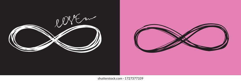 Handgezeichnete Illustration des Unendlichkeitszeichens