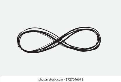 Infinity sign hand drawn illustration
