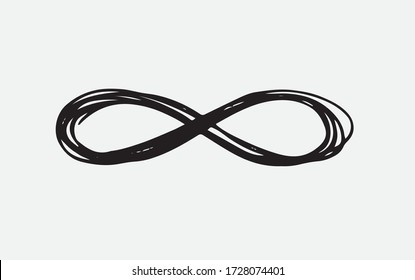 Handgezeichnete Illustration des Unendlichkeitszeichens
