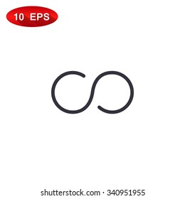 infinity sign icon