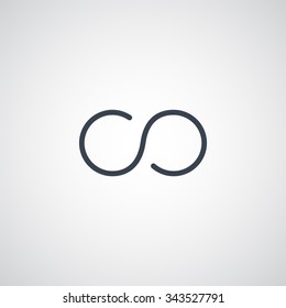 infinity sign icon