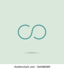 infinity sign icon