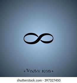 Infinity sign icon.