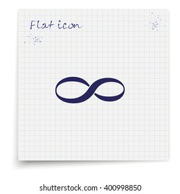 Infinity sign icon.