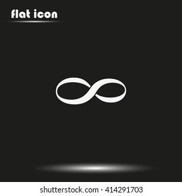 Infinity sign icon.