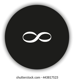 Infinity sign icon.