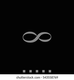 Infinity sign icon.