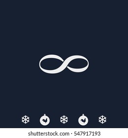 Infinity sign icon.