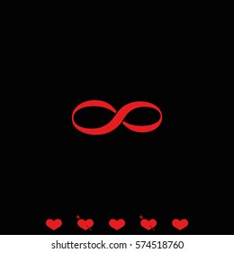 Infinity sign icon.