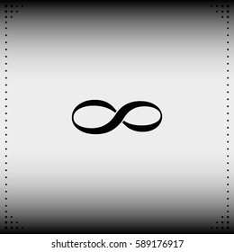 Infinity sign icon.