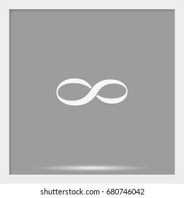 Infinity sign icon.