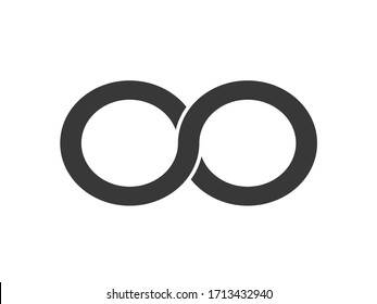 Infinity sign  icon. Infinity circles vector design. 