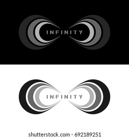 Infinity sign, icon, symbol. Vector illustration