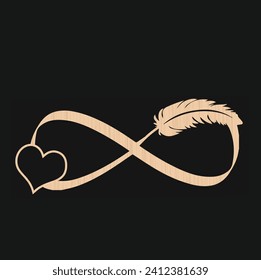 Infinity Sign Laser Cut Vector Illustrator  Design