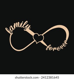 Infinity Sign Laser Cut Vector Illustrator  Design