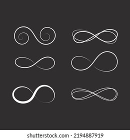 Infinity sign, symbol, logo. Infinity concept, icon. Vector set, graphic design