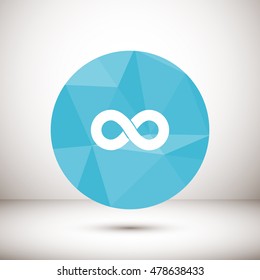 infinity sign vector icon