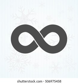 infinity sign vector icon
