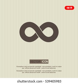 infinity sign vector icon