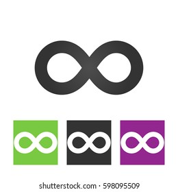 infinity sign vector icon