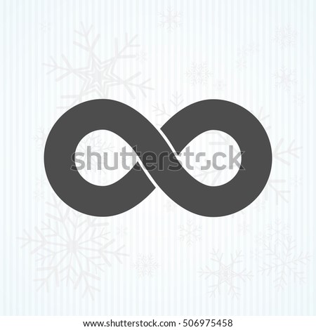infinity sign vector icon