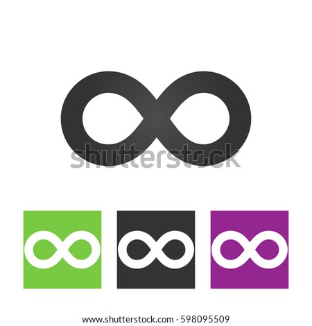infinity sign vector icon