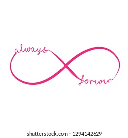 infinity sign, vector illustration