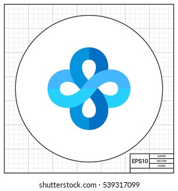 Infinity Signs as Mathematics Concept Icon