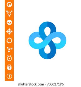 Infinity Signs as Mathematics Concept Icon