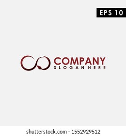 Infinity Snake Logo Design Modern Vector Template