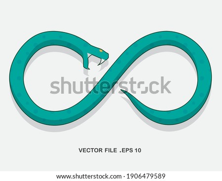 the infinity snake. logo symbol.eps file