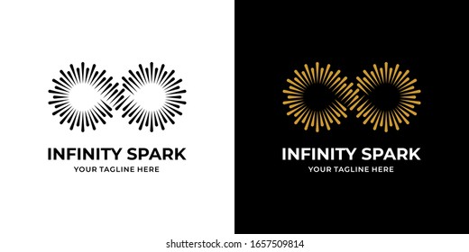 Infinity Spark Logo. Continue Icon Symbol.