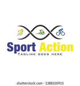 Infinity Sport Action Logo Template