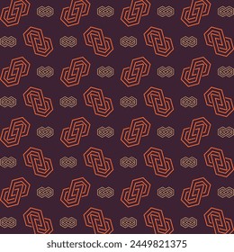 Infinity standard trendy multicolor repeating pattern vector illustration background design