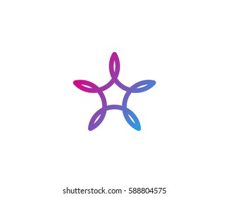 Infinity Star Logo Design Element