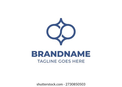 Infinity Star Modern Simple Logo, Symbol für unendliche Inspiration, Balance und zeitlose Klarheit