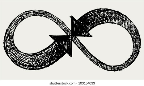 Infinity Symbol Sketch Gorseller Stok Fotograflar Ve