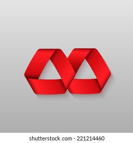 Infinity symbol.