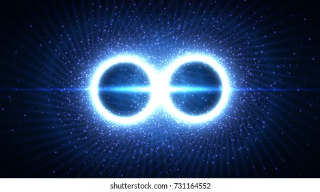 Infinity symbol background. Vector illustration. Digital graphic for brochure, website, flyer, print, poster, other design