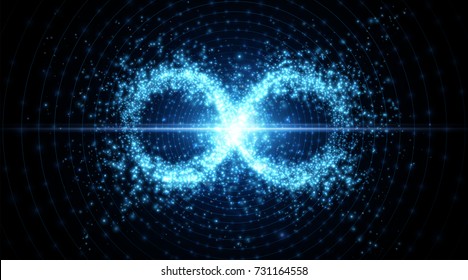 Infinity symbol background. Vector illustration. Digital graphic for brochure, website, flyer, print, poster, other design