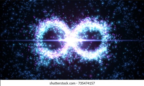 Infinity symbol background. Vector illustration. Digital graphic for brochure, website, flyer, print, poster, other design