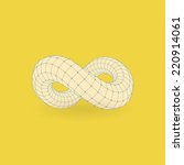 Infinity symbol. Can be used as design element, emblem, icon. 3d vector illustration. 
