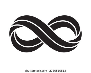 An infinity symbol, a classic representation of limitlessness, set against a simple backdrop. This sleek, graphic element symbolizes the timeless concepts of eternity and boundless potential.