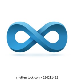 Infinity symbol. Conceptual icon. Logo template. Vector illustration