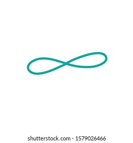 infinity symbol doodle icon, vector illustration