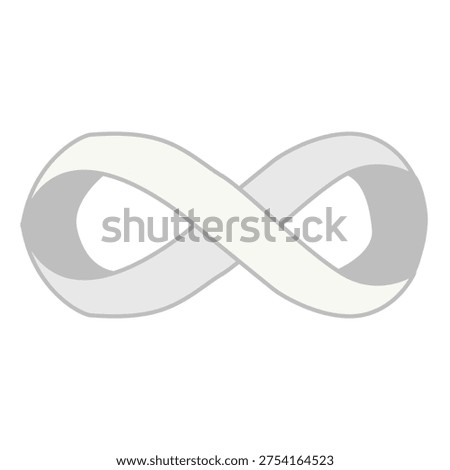 Infinity Symbol In Doodle Style. Endless Loop.