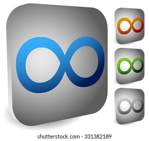 Infinity symbol. Eeverlasting, infinite or cycle, continuity themes.