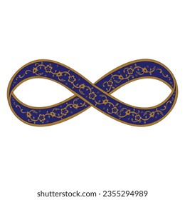 Infinity Symbol floral islamic pattern.Yo can use all work