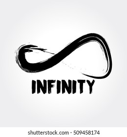 Infinity Symbol. Hand Drawn Logo Concept